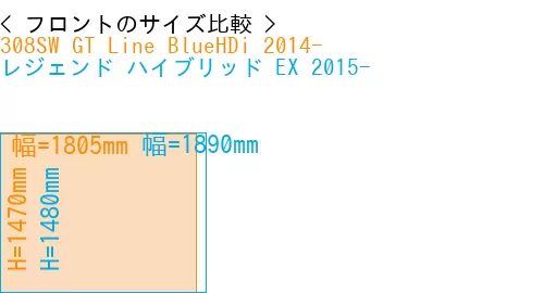 #308SW GT Line BlueHDi 2014- + レジェンド ハイブリッド EX 2015-